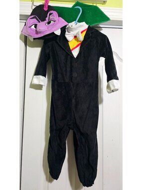 The Count Baby Costume 6-12 M Sesame Street Dracula Vampire Cape Soft Halloween